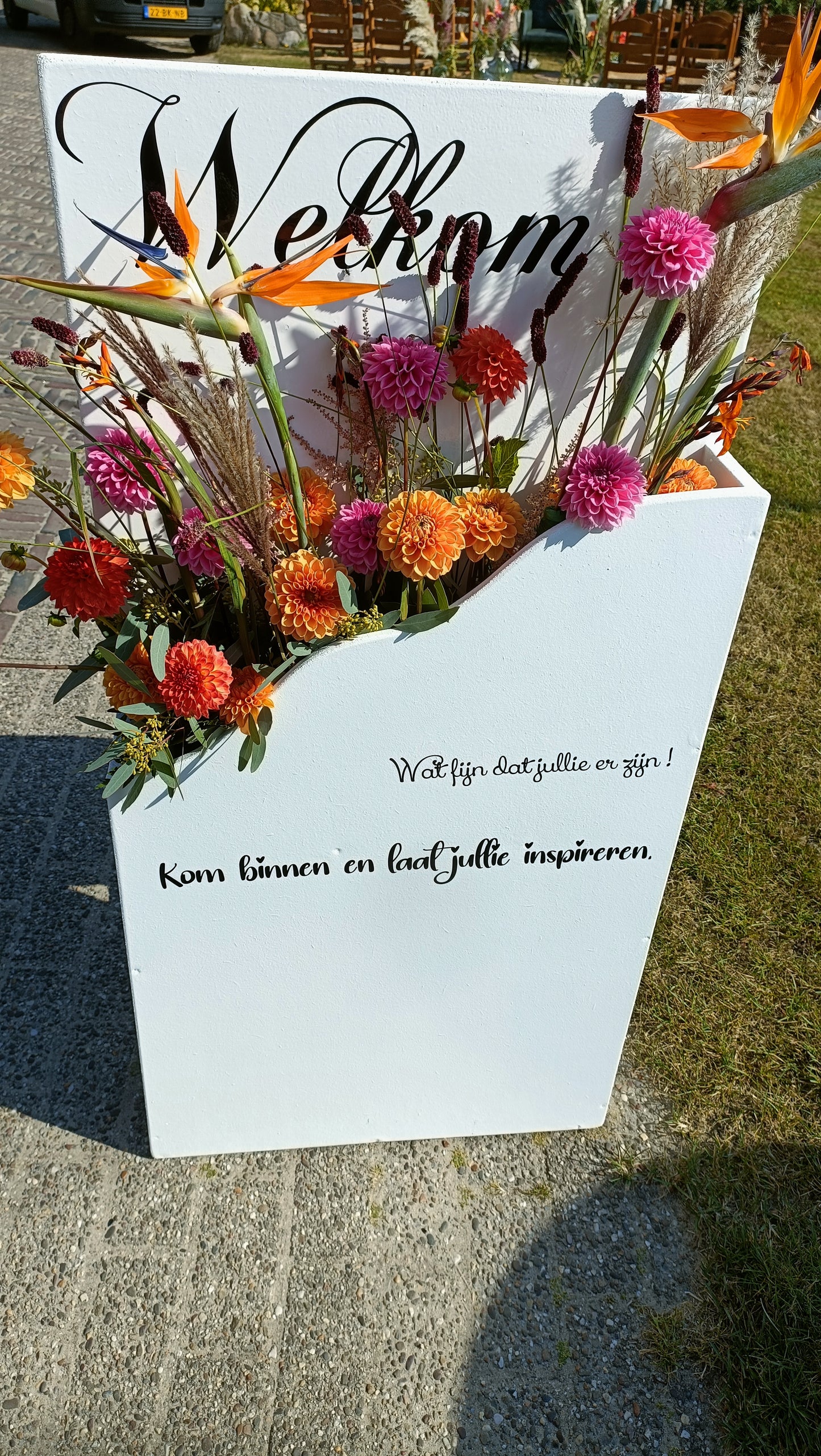 3D Welkomstbord asymmetrisch