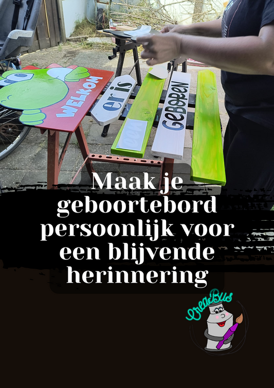 Maak je geboortebord persoonlijk voor een blijvende herinnering