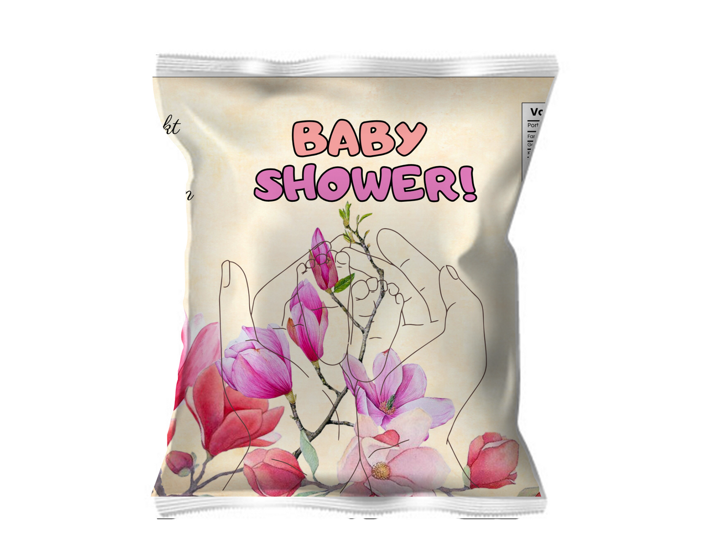 Wikkel babyshower bloemen